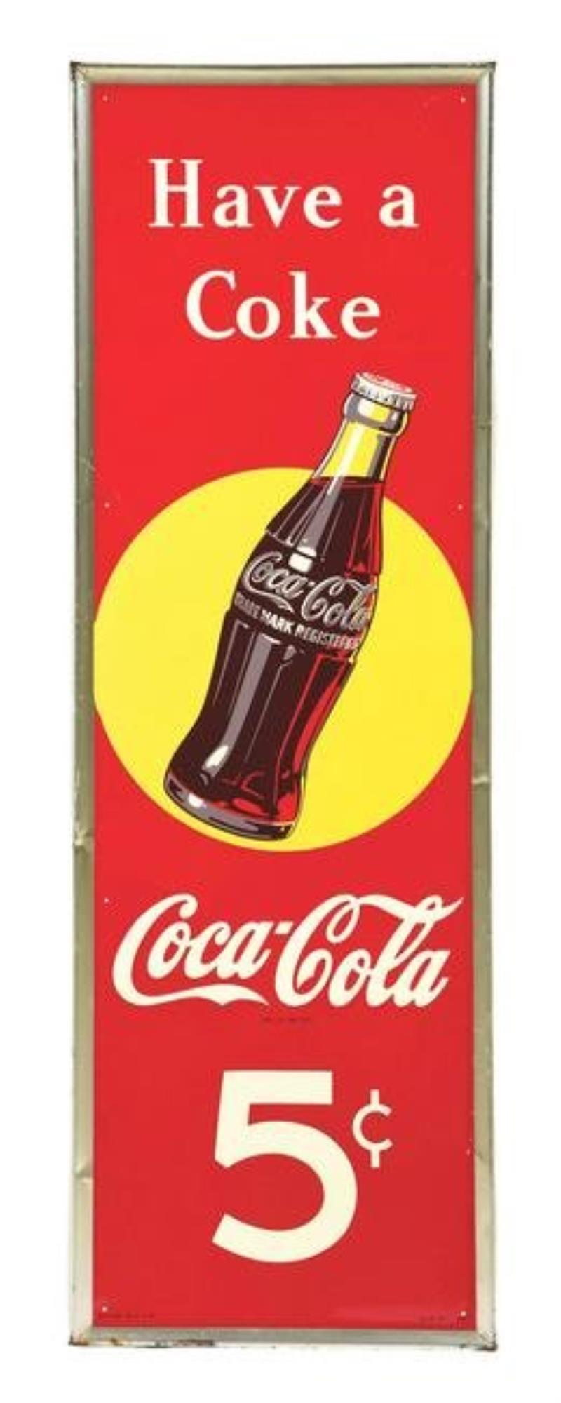 EXTREMELY HARD TO FIND COCA-COLA 5¢ VERTICAL SELF