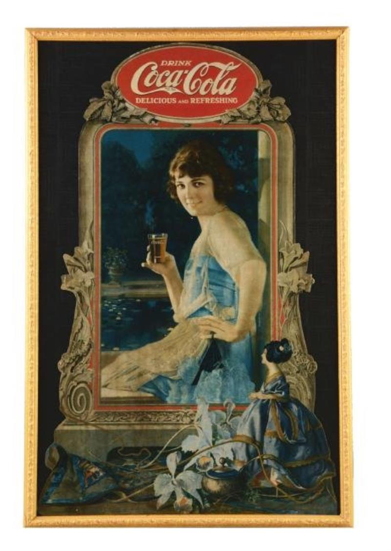 1924 Large Coca-Cola Cardboard Cutout.
