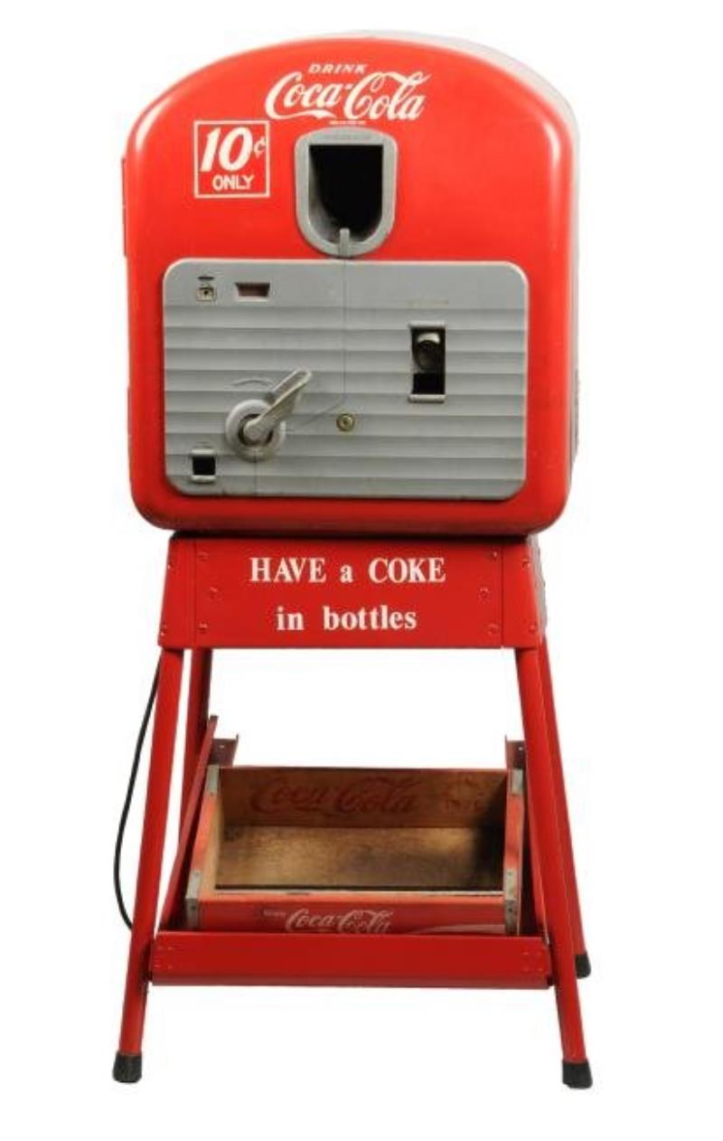 Coca-Cola Vendo 27 Vending Machine on Stand
