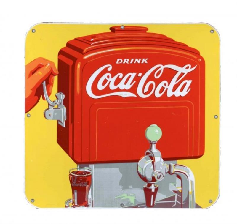 Coca Cola Porcelain Advertising Sign