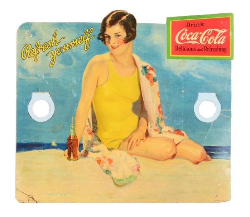 1929 Coca-Cola Bathing Girl Bottle Topper