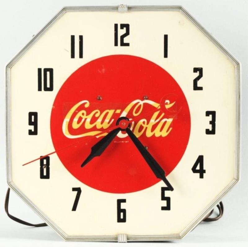Lackner 1940's Coca-Cola Electric Clock