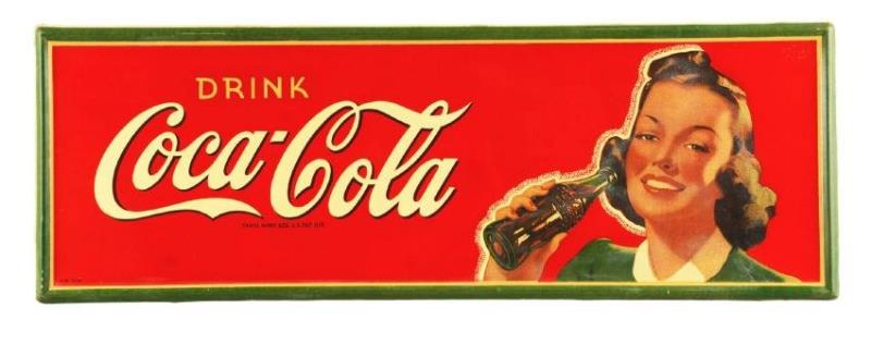 Coca-Cola Self Framed Tin Advertising Sign.