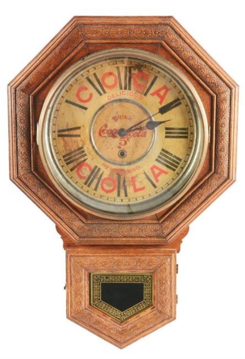 Rare 1901 Coca-Cola Advertising Clock