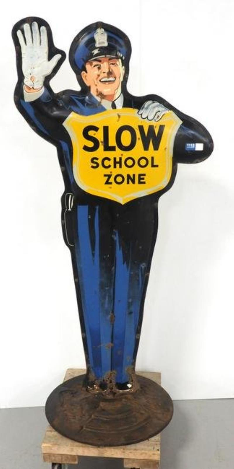 Coca Cola Slow School Zone policeman
