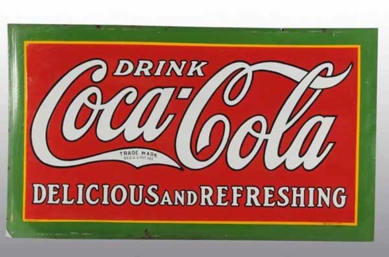 Porcelain Coca-Cola Sign.