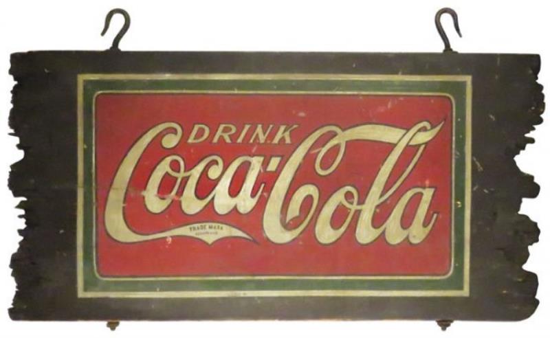 Brown's Pharmacy Coca Cola Wood Sign