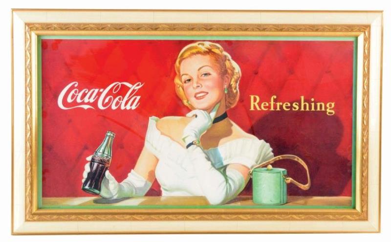 1949 Coca Cola Cardboard Advertising Sign Value & Price Guide