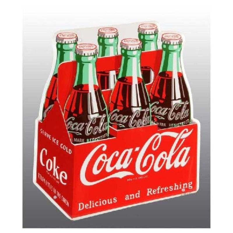 Tin Coca-Cola Six Pack Sign.