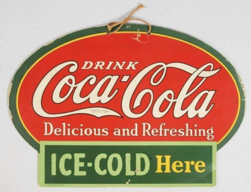 Embossed Cardboard Over Tin Coca-Cola Sign Value & Price Guide