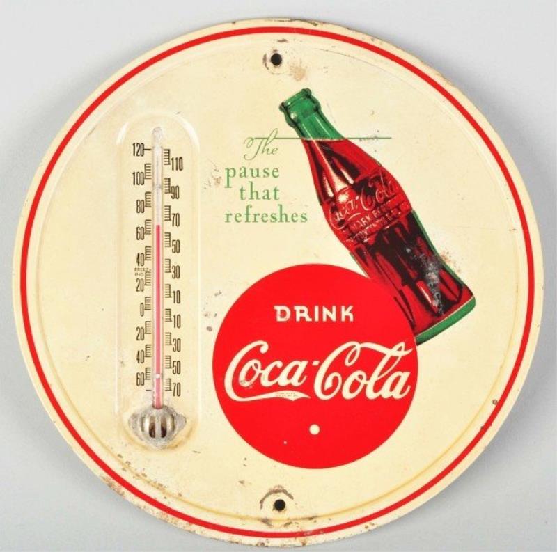 Tin Coca-Cola Thermometer