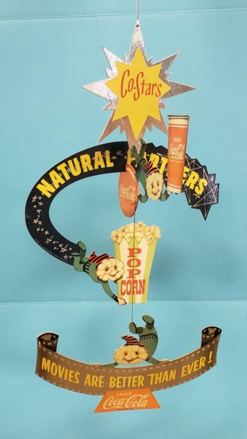 RARE 1957 Coca Cola Popcorn Movie Theater Mobile