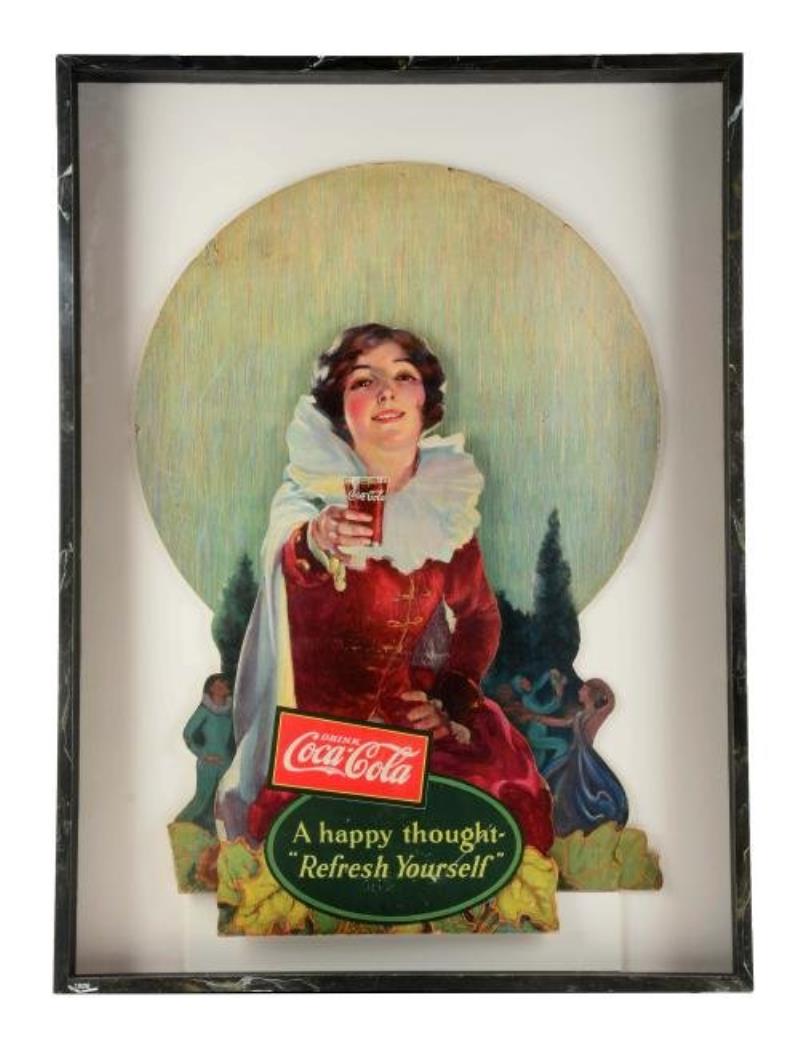 1926 Coca - Cola Diecut Window Display.