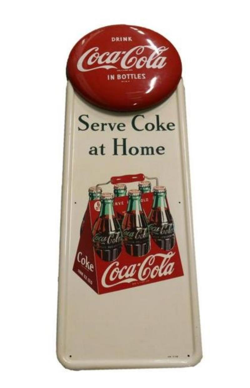 Drink Coca-Cola In Bottles 6 Pack Pilaster Sign