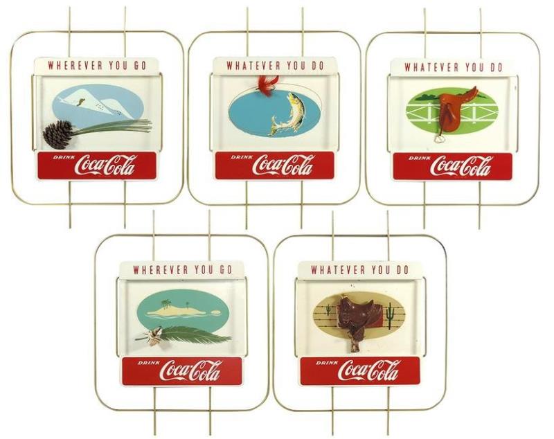 Coca-Cola festoon, complete 5 pc metal set