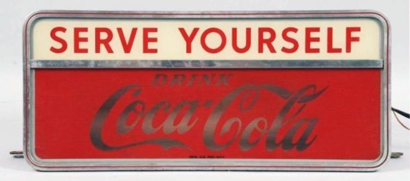 1950s Coca-Cola Countertop Lighted Sign