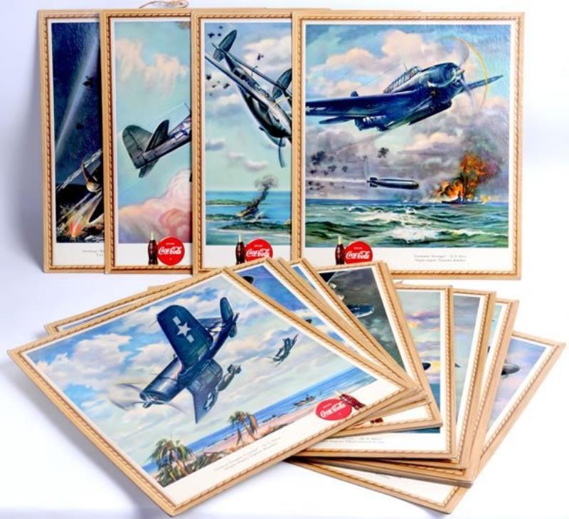 COMPLETE SET OF SERIES 4 COCA-COLA WAR PLANE CARDS