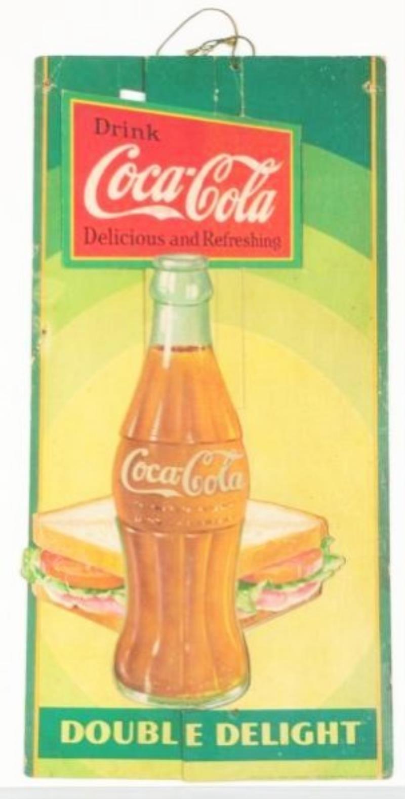 Scarce 1932 Coca-Cola Cardboard Dimensional Cut.
