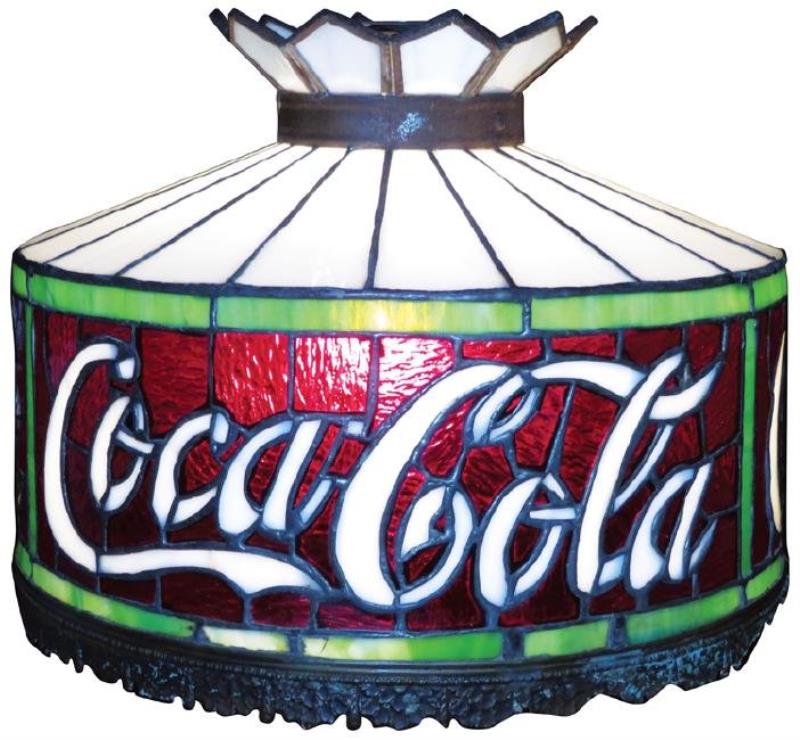 Coca Cola Leaded Glass Shade