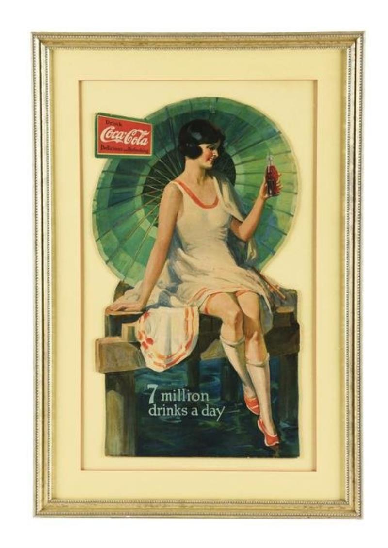 1926 COCA-COLA CARDBOARD CUT-OUT