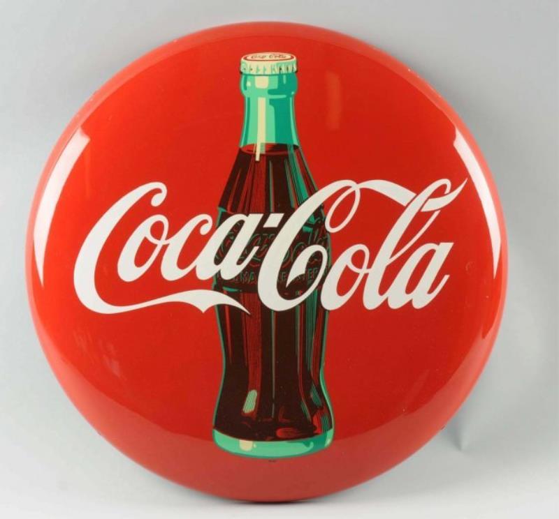 1940s-1950s Coca-Cola Tin Button.