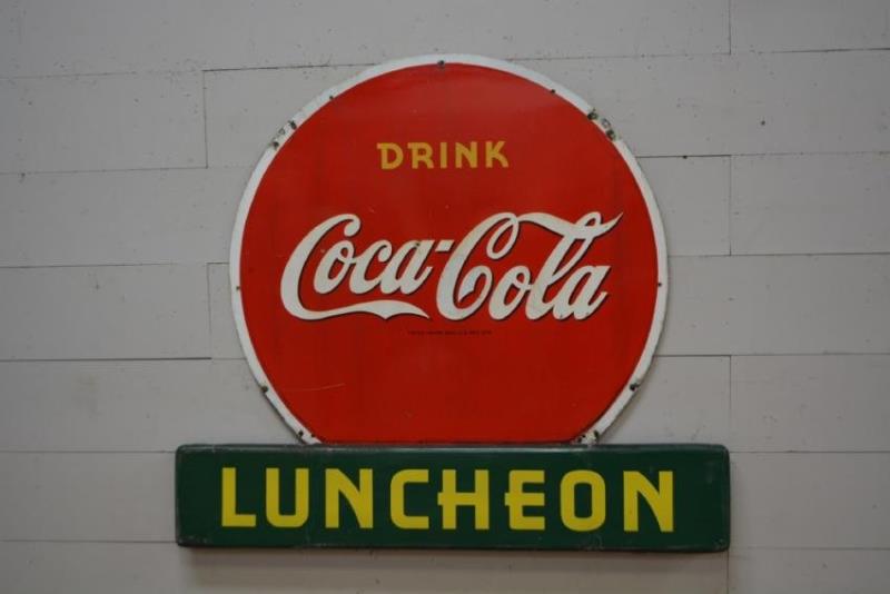DSP Coca - Cola Luncheon Sign 56 1/2" x 63 1/4"