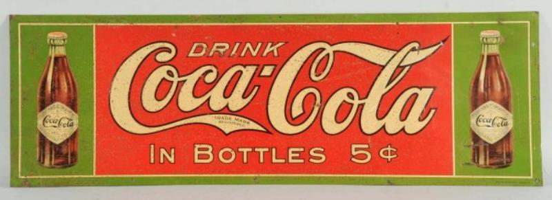 Scarce Coca-Cola Pre- 1910 Tin Sign.