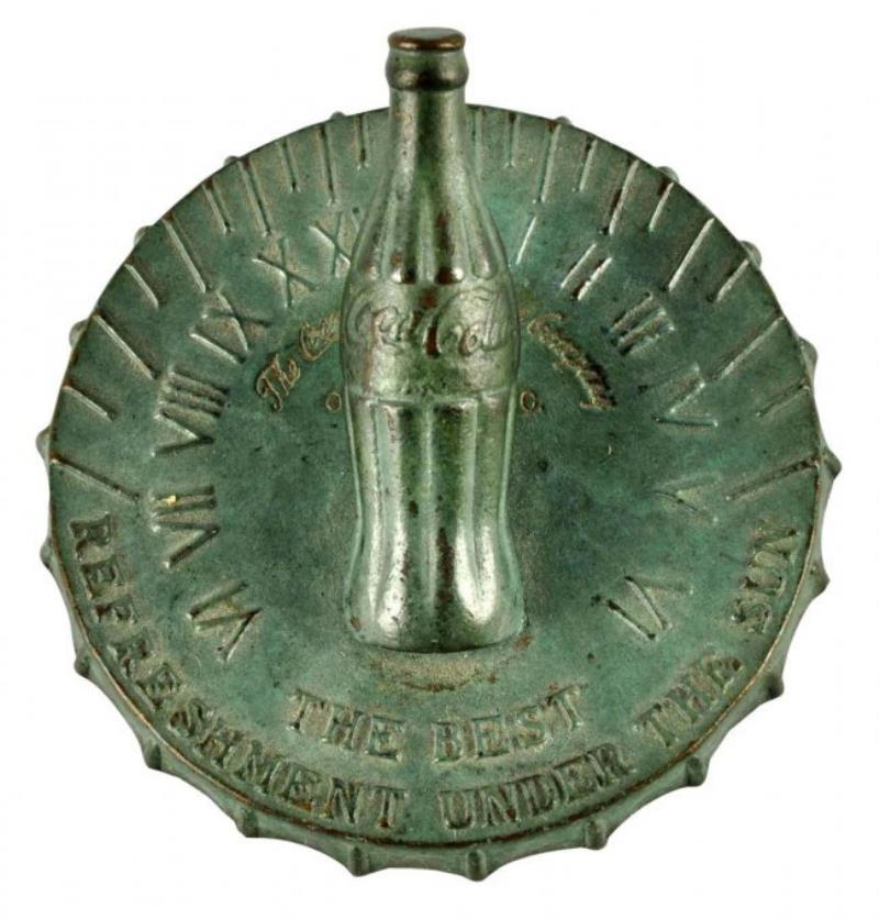1940's Miniature Coca - Cola Sundial.