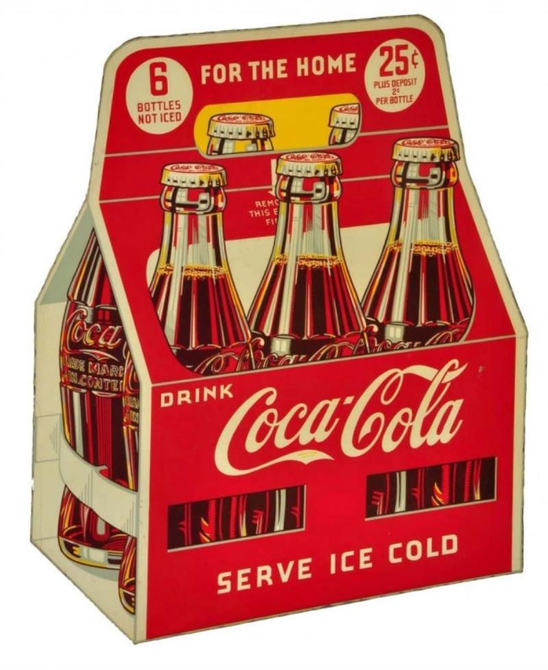 1940's Coca - Cola Tin Sign.