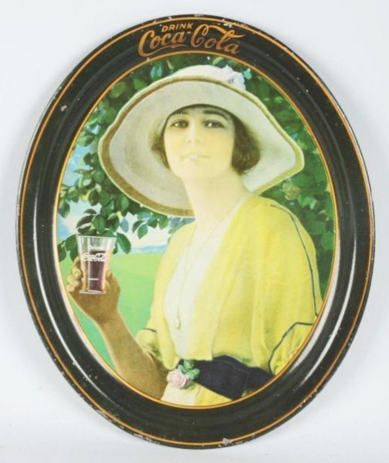 1920 Coca-Cola Large Oval Serving Tray