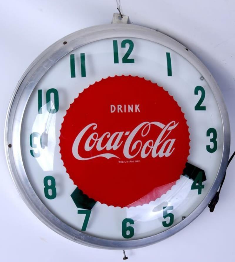 1950's Coca-Cola Outdoor Lighted Clock Value & Price Guide