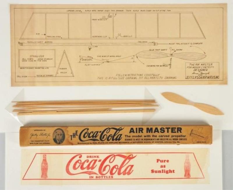 Coca-Cola Air Master Model Plane Kit.