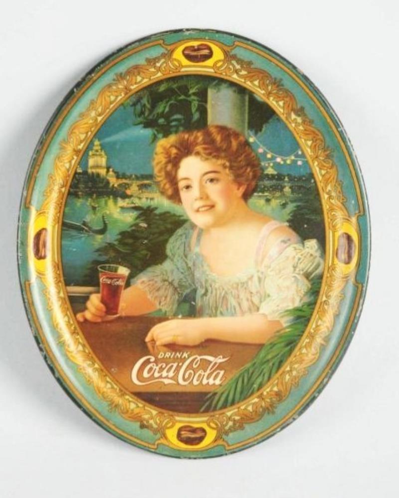 1909 Small Oval Coca-Cola Tray