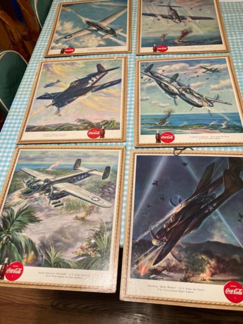 vintage coca cola airplane posters