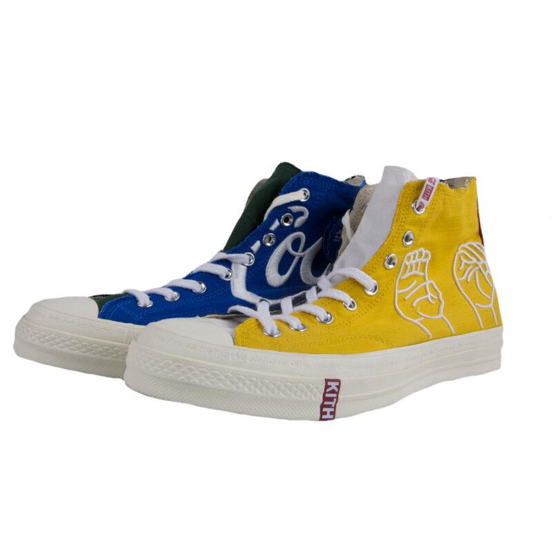 KITH X CONVERSE X COCA COLA RARE Chuck 70 Hi Sneakers, Multicolored, M 11.5 / W