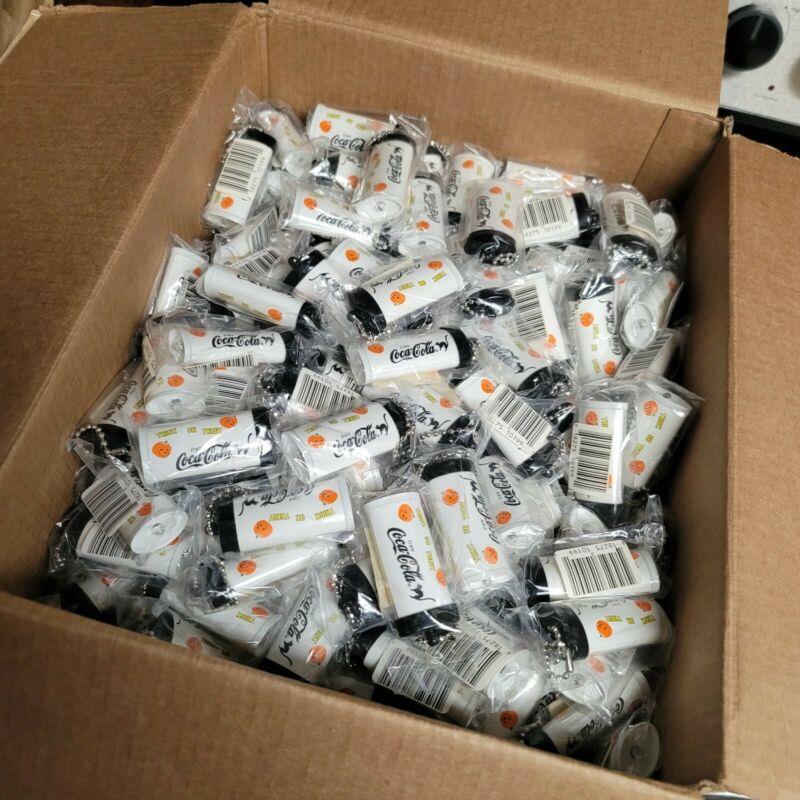 Coca Cola COKE Halloween Trick Or Treat Keychain Flashlight Working Lot of 480