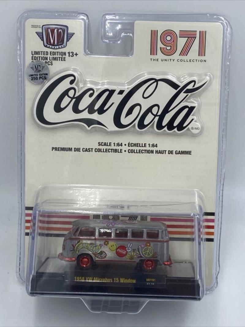 M2 Machines Unity 1978 Coke 1958 VW Microbus 15 Window 250 Raw New In Package