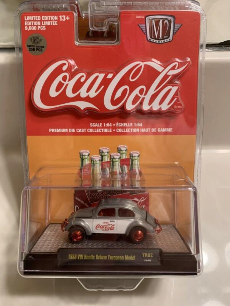 M2 Machines Coca Cola 1953 VW Beetle Deluxe European Model Chase. 1 OF 250!!