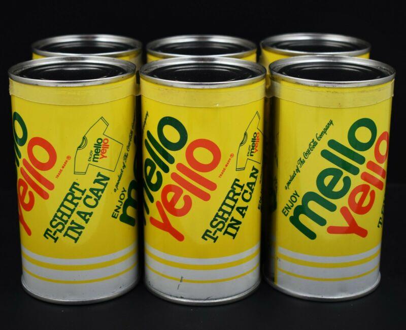*6 Mello Yello Win In Can + 6 Coca Cola Pop Top & 1 1986 Minnie Mouse Bottle