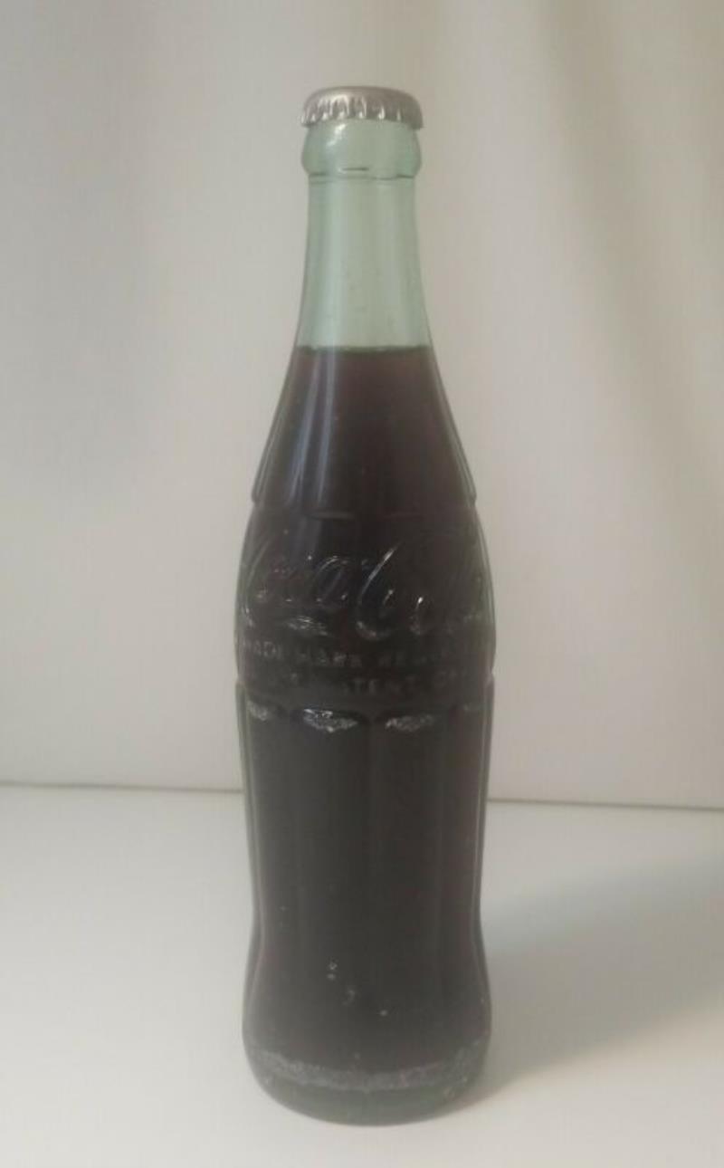 Vintage 1955 Coca Cola King Size 12 Oz Embossed Bottle RARE! Unopened !