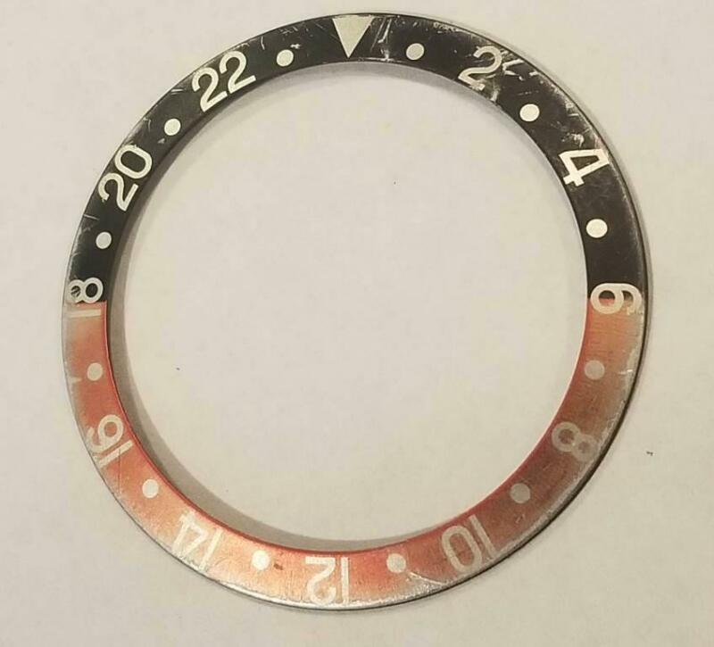 Rolex GMT-Master II 16700 16710 16760 Fat Font Faded Coke Bezel Insert ORIGINAL
