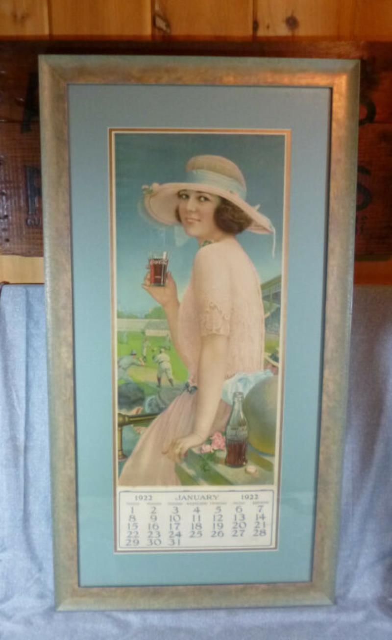 Antique 1922 Coca Cola Coke Advertising Calendar Near Mint