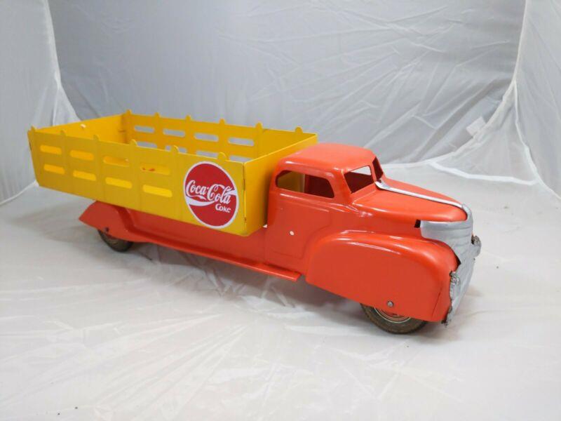 Restored 1940's Louis Marx Coca Cola Delivery Truck Very Good Condition