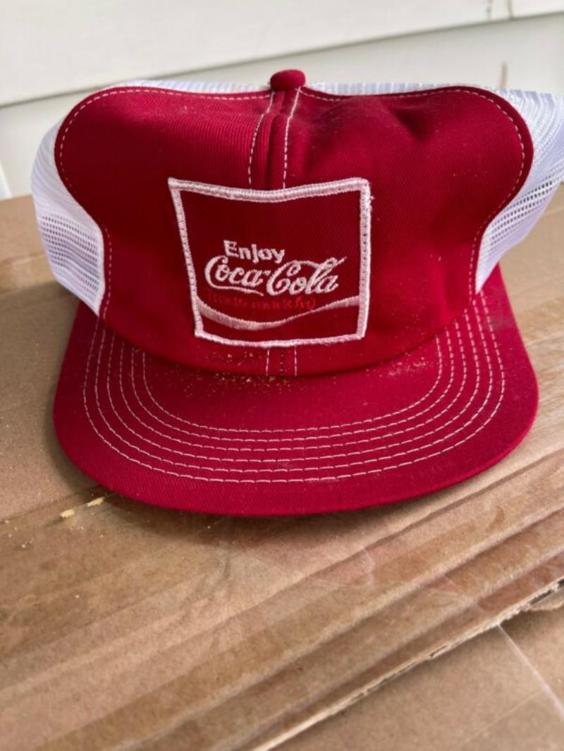Vintage Coca Cola Mesh Trucker Hat Snapback Hat Baseball Cap Patch USA Made