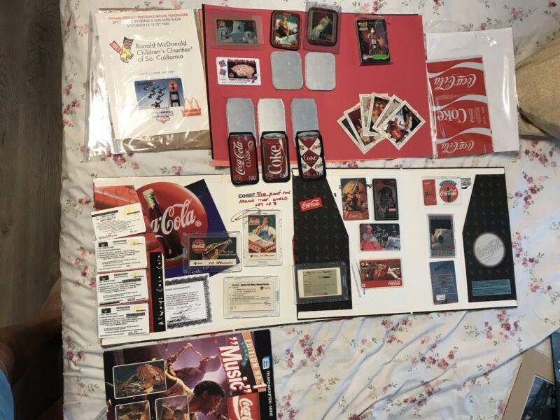 cocacola phonecard lot proofs and rarities. F&S all in pics plus discount cards