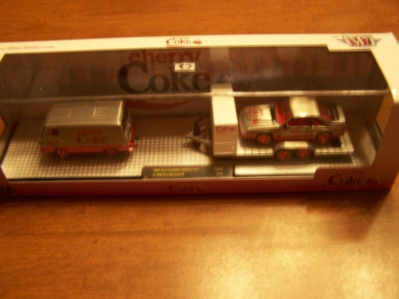 M2 Machines Coca Cola '65 Ford Econoline Delivery Van & '90 Mustang Super Chase