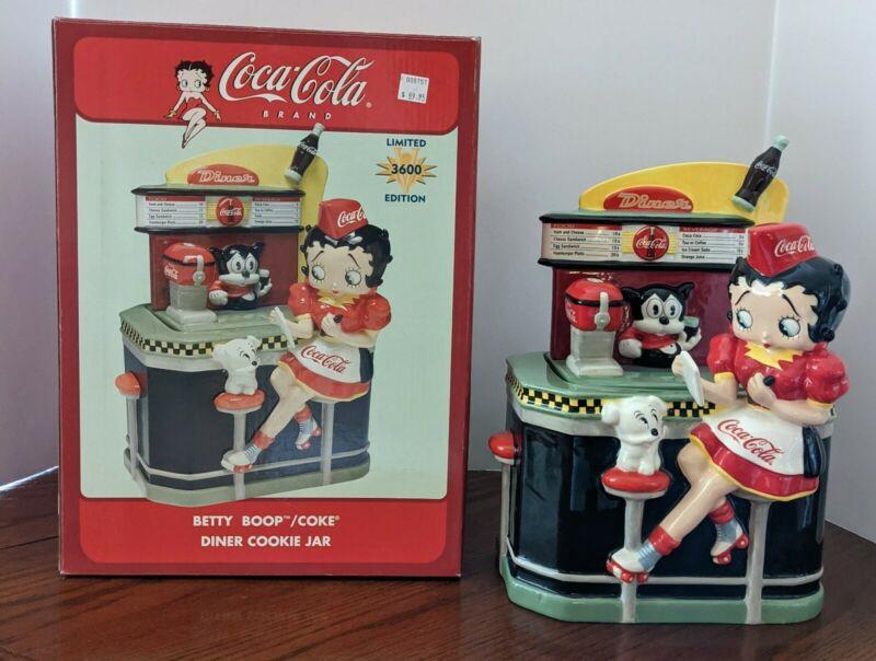 RARE! Coca Cola Betty Boop /Coke Diner Cookie Jar Limited Edition of 3600