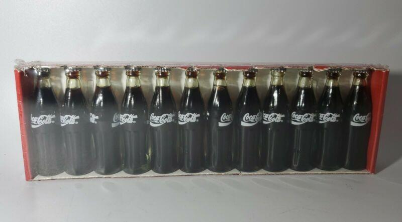 Vintage Coca Cola Mini Bottles Miniature 12- 3"Bottles NEW SEALED RARE