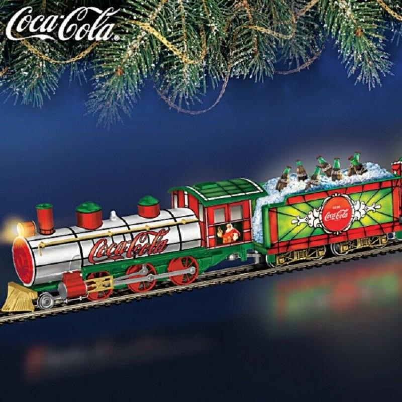 BACHMANN HO HAWTHORNE ON30 COCA COLA LIGHT THE HOLIDAYS COLLECTION TRAIN SET