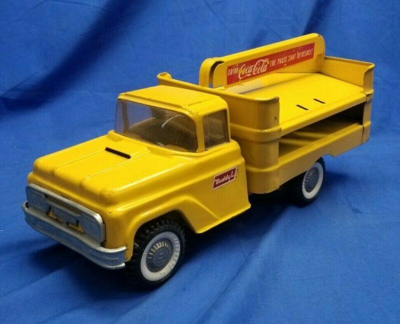 Buddy L Coca Cola Delivery Truck yellow truck only Rare toy